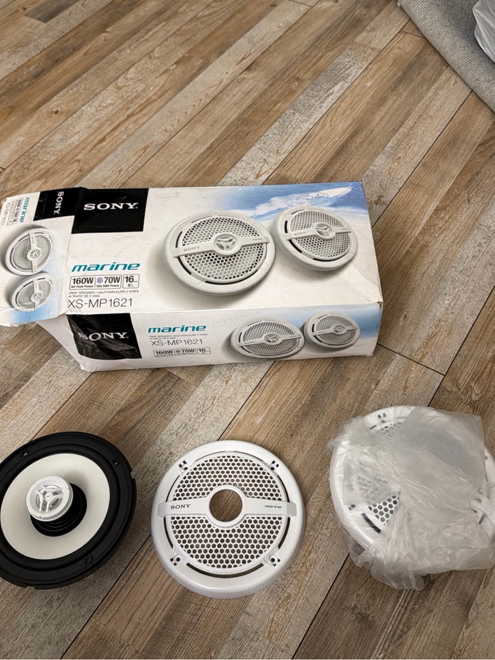 Sony XS-MP1621 6.5 in (16 cm) 2-Way Coaxial Marine Speaker (Pair)